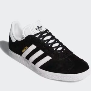 NEW AMAZING BLACK AND WHITE ICONIC GAZELLE CLASSIC SNEAKER - SIZE 12